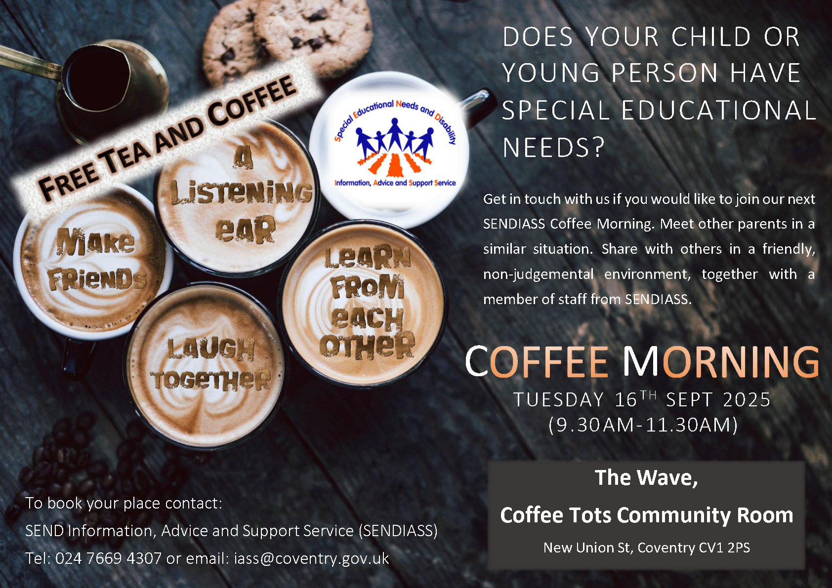 Coffee morning poster 16th sept 2025