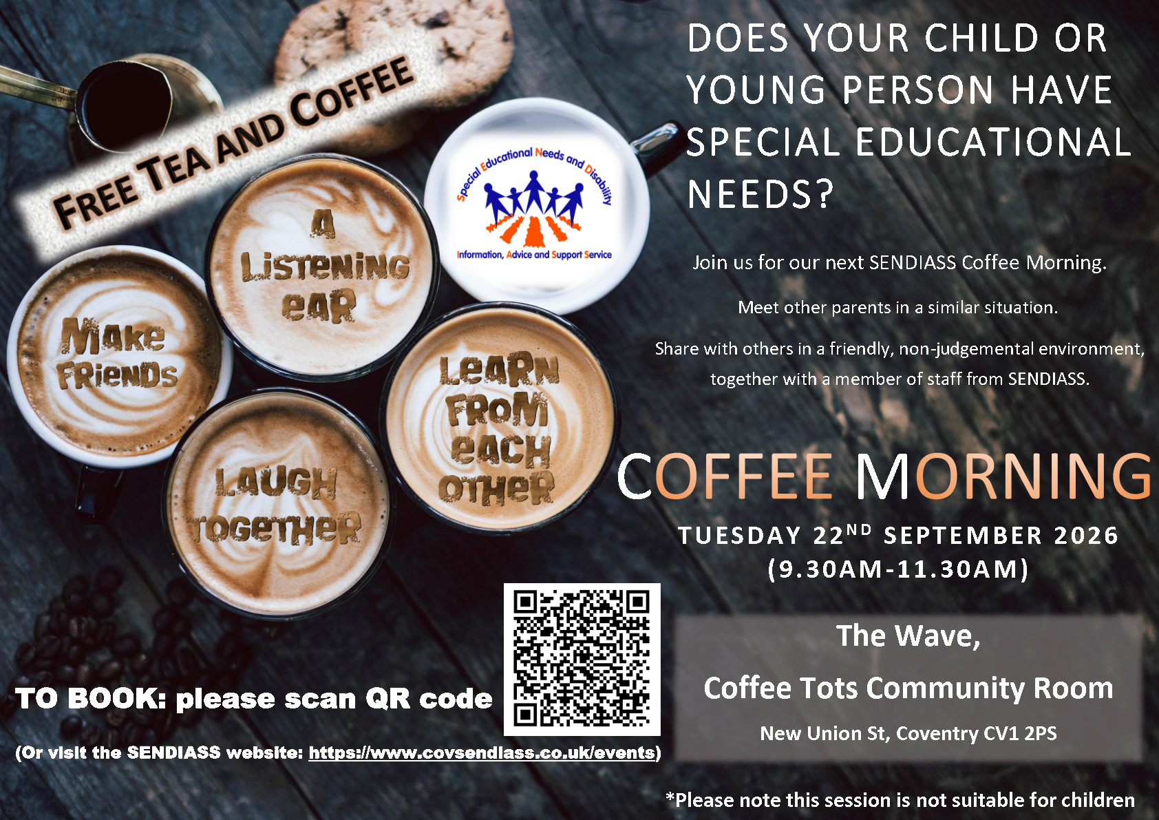 SENDIASS Coffee Morning Poster Sept 2026