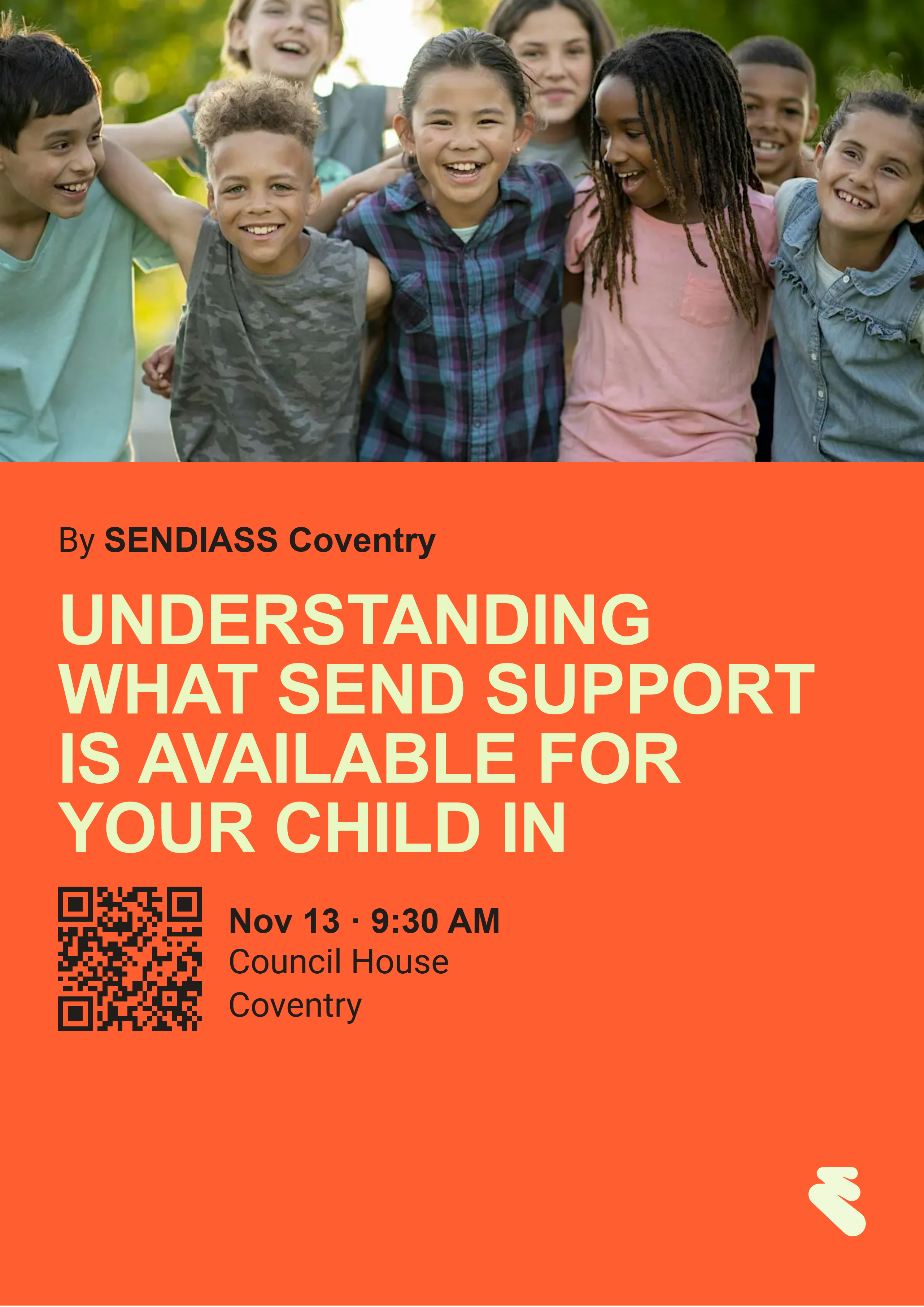 understanding what send support is available for your child in coventry poster